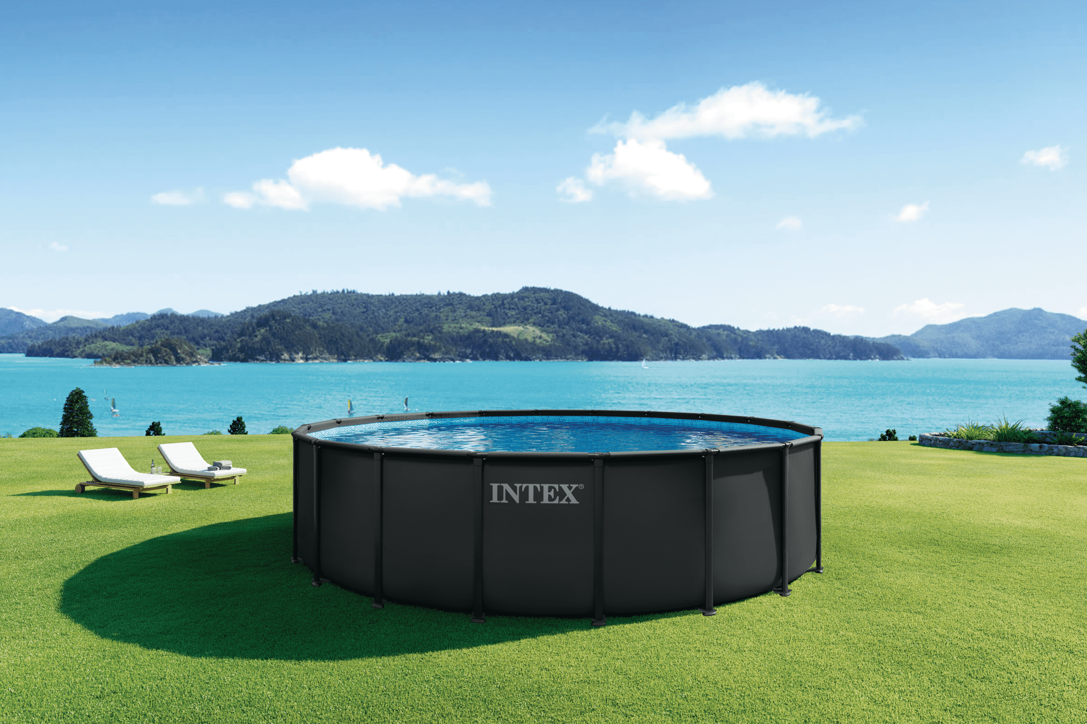 Intex 20' X 52" Ultra XTR Round Frame Swimming Pool with Sand Filter Pump Set