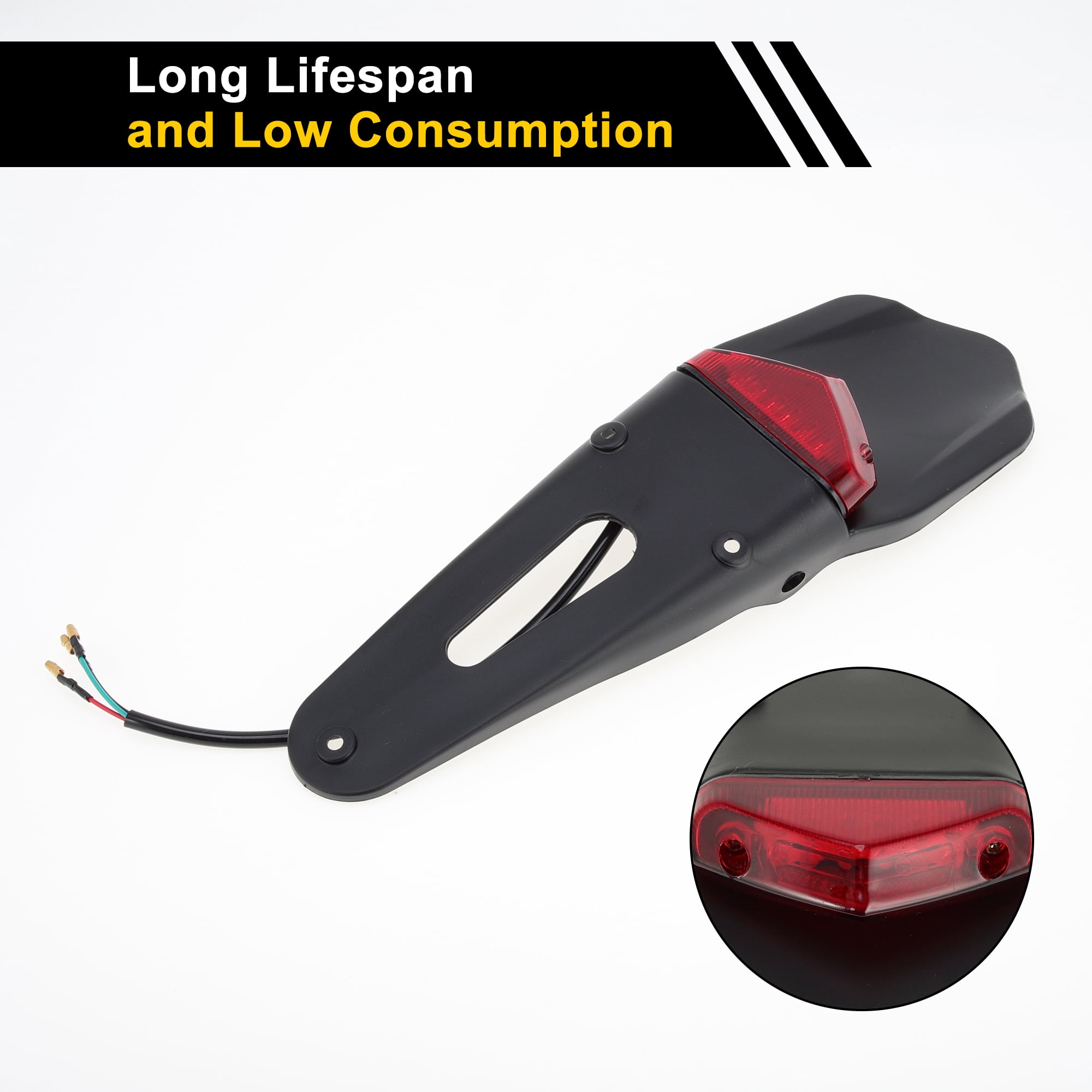 1 Pc License Plate Light 12V LED Tag Lamp for Car Motorcycle Waterproof Yellow License Plate Light License Plate Light