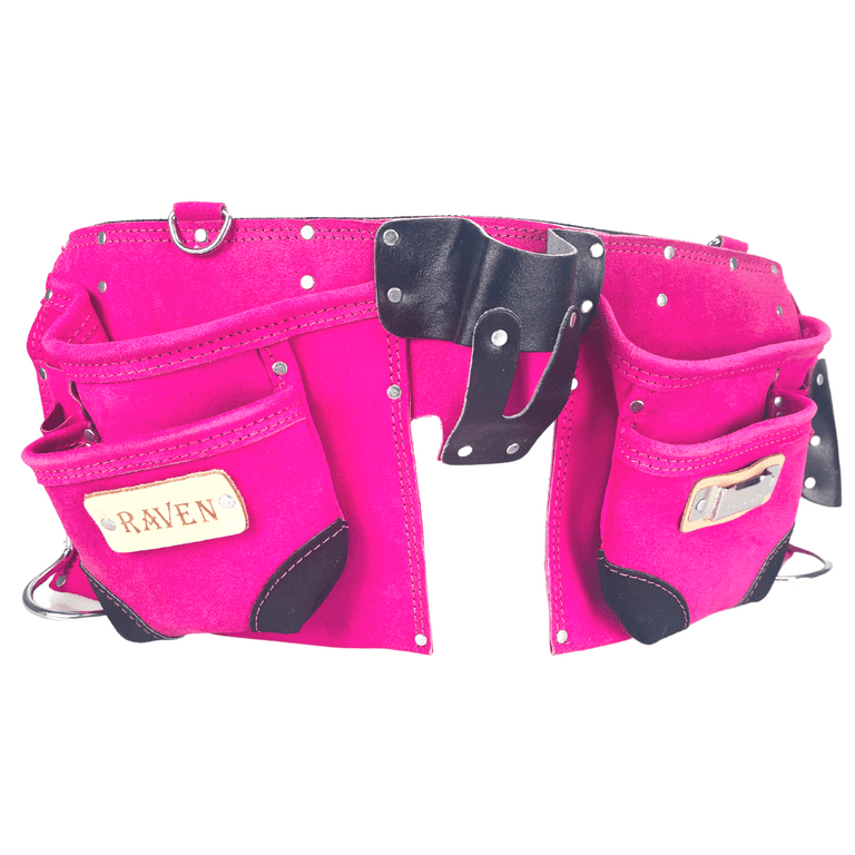 RAVEN Pink Utility Tool Pouch Belt with 10 Pockets | Great