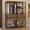 Brown/Black, variant on Madesa Wardrobe Clothes Storage Rack with 4 Drawers, 5 Shelves and Hanging Space 55"L Multiuse Modular Cabinet for Bedroom Organization - White