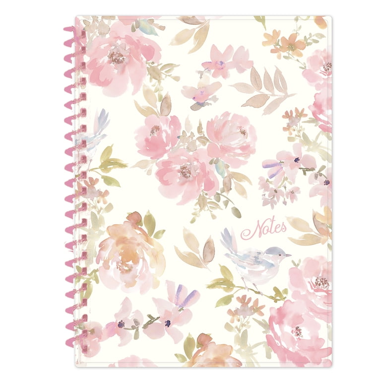 Blue Sky Notebook, 5.75x8.5, Pink Floral, 160 Pages photo 2