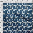 thumbnail image 3 of oneOone Cotton Poplin Twill Blue Fabric Abstract Bird Fabric For Sewing Printed Craft Fabric By The Yard 56 Inch Wide-U0, 3 of 6