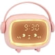 thumbnail image 1 of Reloj despertador digital para niños, niñas y niños, lindo reloj despertador 2 alarmas 6 volumen de música ajustable 3 brillo de pantalla temporizador luz nocturna (rosa), 1 of 5