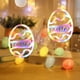 thumbnail image 5 of Luces colgantes para ventana de conejo de Pascua de Allowith, decoración para exteriores, luz de conejito, letrero para puerta, decoración de Pascua, luces de conejo, decoración de pared de, 5 of 6
