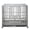 Silver, variant on SMONTER Heavy Duty Dog Crate I Shape Strong Metal Kennel for Large Dogs