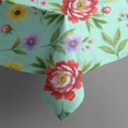 thumbnail image 5 of Pioneer Flower Floral Print Pattern Square Tablecloth, Waterproof Wipeable Spillproof Washable Table Cover for Home Kitchen Party Decor, 42"x42", 5 of 6