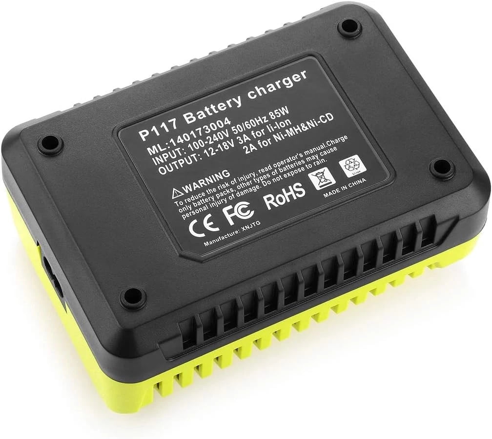 P117 Rapid Charger for Ryobi 18V One+ Plus Batteries P108 P189 P190 P193 PBP004