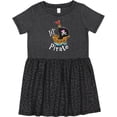 thumbnail image 3 of Inktastic Lil' Pirate Pirate Ship, Pink Bandana Girls Toddler Dress, 3 of 5