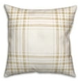 thumbnail image 2 of Creative Products Painted Plaid Yellow 16 x 16 Indoor / Outdoor Pillow, 2 of 3