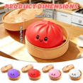 thumbnail image 2 of Pelota antiestrés de dumpling Dufricen, juguete sensorial antiestrés rojo, 2 of 6