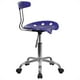 Flash Furniture Chaise de Bureau Vibrante en Bleu Profond et Chrome – image 2 sur 4