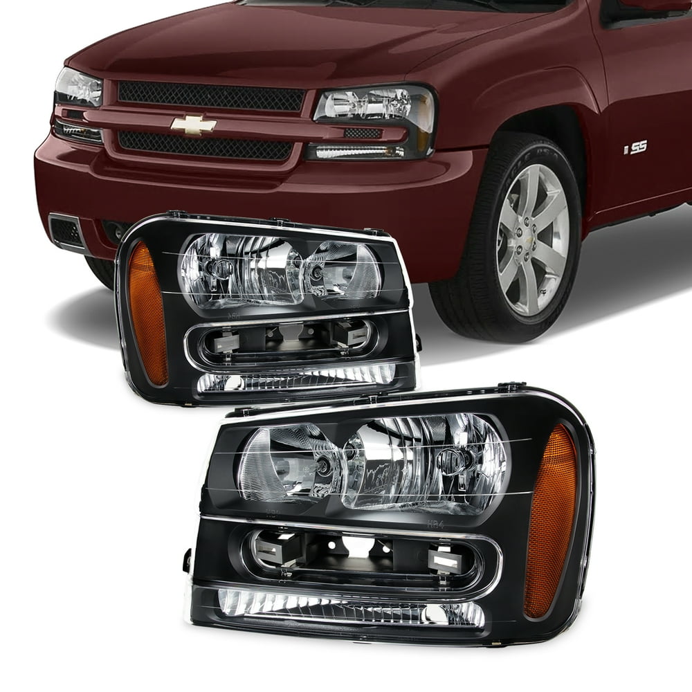 Fit 20022009 Chevy Trailblazer Replacement Headlights 02 03 04 05 06