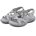 thumbnail image 1 of Sandalias deportivas Sandalias planas Zapatos para caminar con punta abierta Sandalias de cuña baja para mujer, 1 of 9