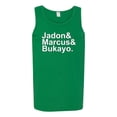 thumbnail image 2 of Wild Bobby, Jadon & Marcus & Bukayo, Sports, Men Graphic Tank Top, Kelly, Medium, 2 of 5