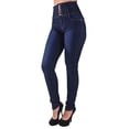 thumbnail image 2 of Fashion2Love Plus Size / Junior Brazilian Design Butt Lift High Elastic Waist Skinny Jeans, 2 of 8