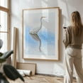 thumbnail image 2 of Egret And Reflection - Photography Bird Wildlife Water Nature Lake Scenic Animal Oak Framed Wall Art Print 12 x 18 inches, 2 of 15