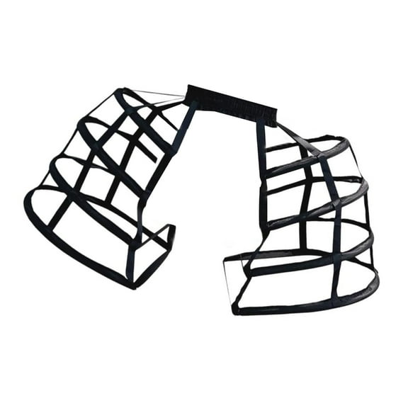 Yokua Women's Victorian Crinoline Hoop Bustles Cage Pannier White Petticoat Slip