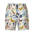 thumbnail image 4 of Lsque Mens Swim Trunks Flowers Butterfly Pattern - Bathing Suit Compression Liner - Beach Swim Shorts Swimwear - (S-3XL) - Stretch Quick Dry -XX-Large, 4 of 9