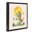 thumbnail image 3 of Stupell Industries Bohemian Dino Under Moonlight Black Floating Frame Canvas Art, 18 x 18, by Andrea Haase, 3 of 8