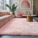 thumbnail image 5 of Alfombra PAGISOFE rosa para dormitorio de niñas, 120 x 180 cm, esponjosa, 5 of 9