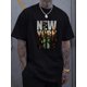 thumbnail image 1 of Camisa con estampado vibrante de Nueva York: suave, transpirable y de manga corta para hombre. Ideal para el verano, con un ajuste relajado. Para adultos, hombres, mujeres, adolescentes y jóvenes., 1 of 6