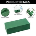 thumbnail image 2 of Hengbo 5 Pcs Flower Foam Brick Florist Foam Blocks Wet Floral Foam Wet Florist Styrofoam Block Flower Arrangement Supplies for Fresh Flower Arrangement DIY Craft Wedding Home Decorations Green, 2 of 7