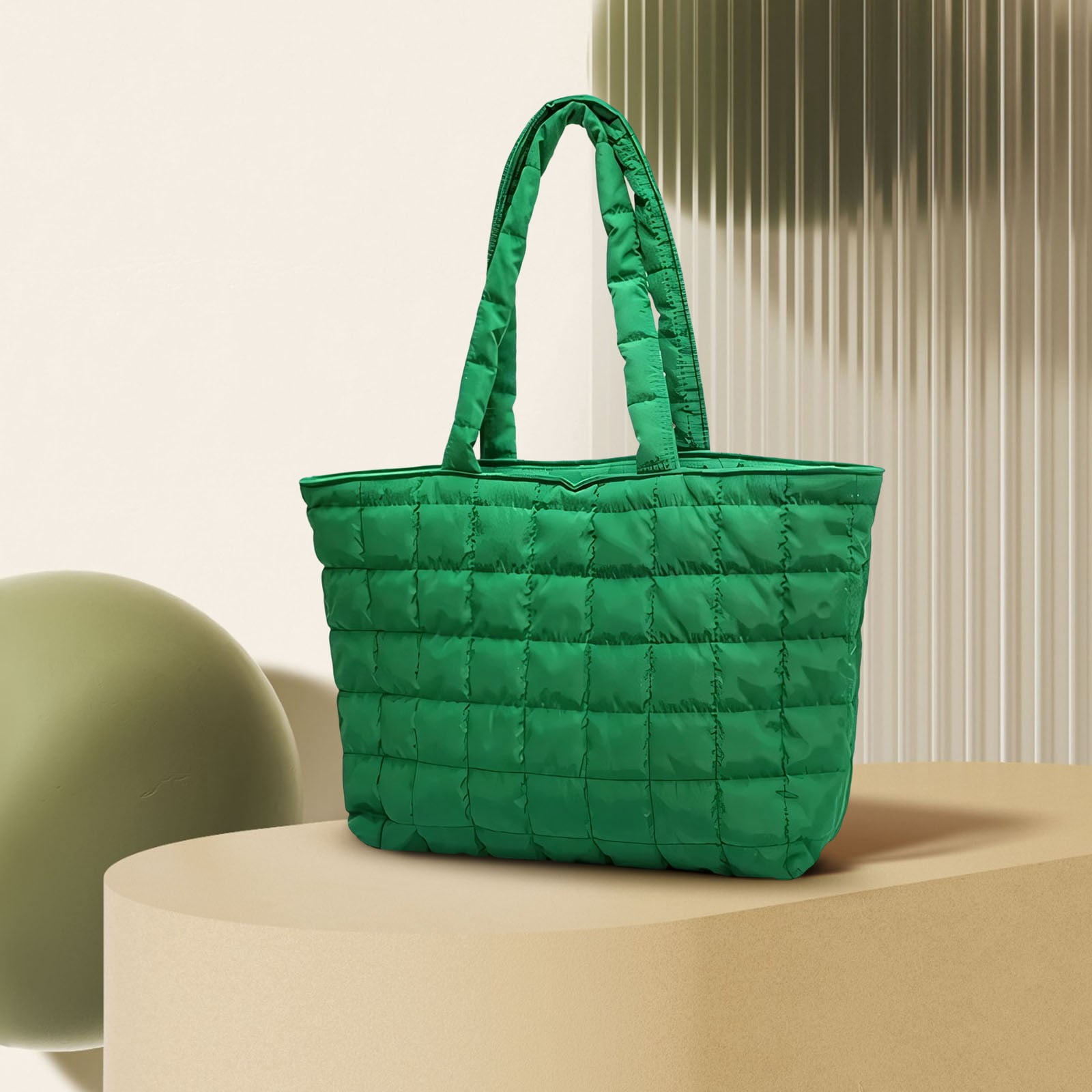 Sac à Bandoulière Matelassé Zidoley – Forme Croissant, Nylon Imperméable – Petit Sac Tendance Pour Femme