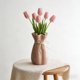 thumbnail image 5 of Jarrón de flores de cerámica rosa y blanco – Jarrón decorativo moderno único para el hogar, centros de mesa de boda, decoración de mesa y regalo, 5 of 6