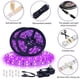 thumbnail image 3 of Tira de luz negra Ontesik 40 pies 12 metros UV flexible con kit LED 720 perlas 12V, 3 of 3