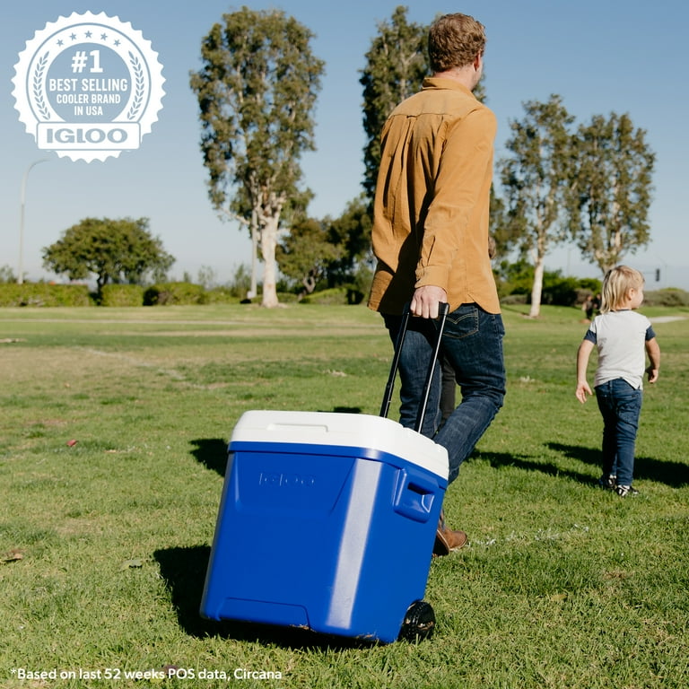 Igloo Laguna 60 QT Rolling Ice Chest Cooler with Self-Draining