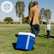 Igloo 60 QT Laguna Ice Chest Cooler with Wheels, Blue