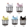 thumbnail image 2 of Yuarrent Cesta para guardar huevos de alambre retro, organizador para gallinas, para almacenar y exhibir huevos frescos, de alambre vintage. Almacenamiento y organización del hogar, 2 of 6