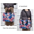 thumbnail image 6 of FORMRS 16" Laptop Bag Carrying Sleeve Case with Handle Travel Shoulder Briefcase, Pink Flowers Pattern, 6 of 8
