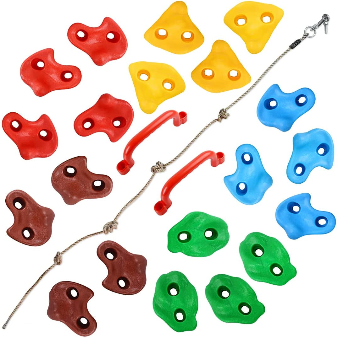 32Pcs Climbing Holds Durable Rock Wall Climbing Holds For Indoor Children Kids 