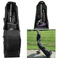 thumbnail image 2 of Tige de Support de Sac de Voyage de Golf Accessoire de Club Portable Protection de Sac de Voyage de Golf avec Bouclier Alliage d'Aluminium Hauteur Réglable Bâton de Support Accessoire Noir, 2 of 8