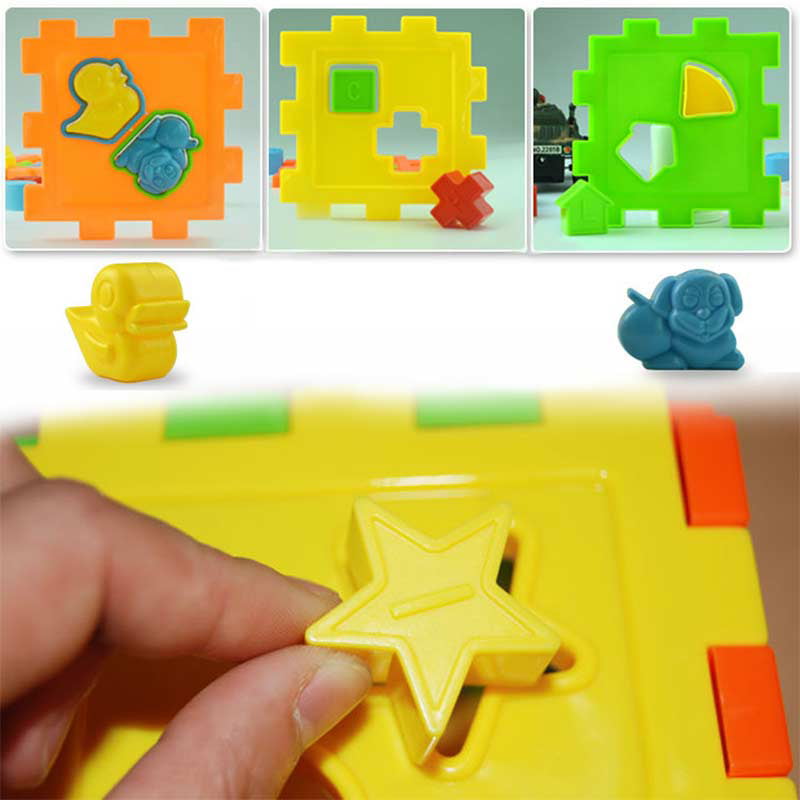 Baby Educational Toy Bricks Matching Blocks Intelligence Sorting Box 