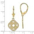 thumbnail image 3 of Charms Collection 14K Small Celtic Eternity Knot Circle Leverback Earrings, 3 of 3