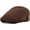 Brown, variant on Men 100% Cotton Newsboy Cap Adjustable Flat Ivy Gatsby Driving Hat