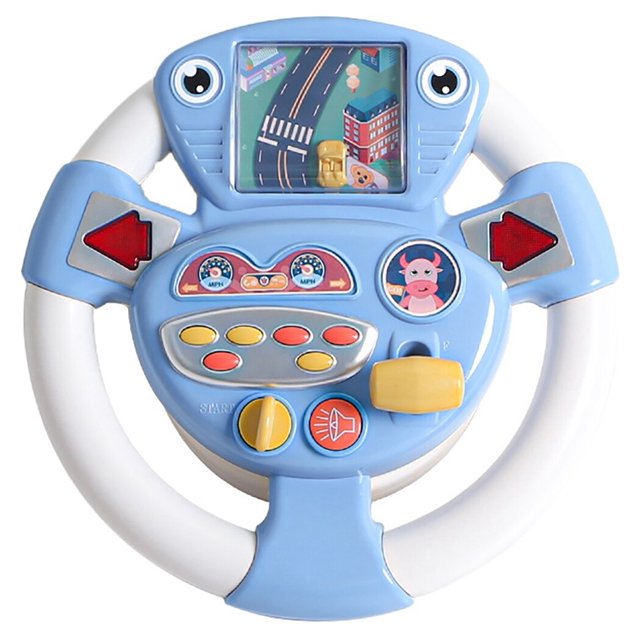 Volante de juguete de plástico, juguete para juego de imitación, copiloto de conducción, juguete para niños