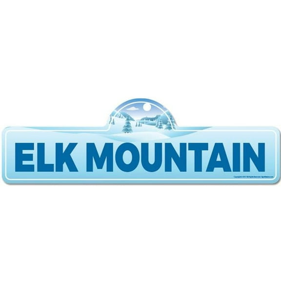 Elk Mountain Street Sign