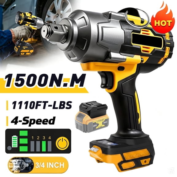 20V Cordless Impact Wrench High Torque(Only Tool)