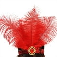 thumbnail image 2 of LIZUOJUN Colorful Headband Carnival Party Headpiece with Sequins Gemstones Showgirl Cosplay Accessories for Women Red One Size, 2 of 3