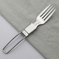 thumbnail image 4 of 3Pcs Collapsible Folding Cutlery Set Portable Dinnerware Set Camping Fork Spoon Knives Spork Dinner Set 304 Stainless Steel Tableware, 4 of 4