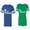 Men Royal / Women Green, variant on Fashion Prince Princess Matching Couple Cotton Jerseys (Men Royal / Women Purple) (Men XXL / Women XXL)