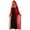 Red, variant on : Hooded Chiffon Cape 50" Red Costume Cape with Hood, for Adults