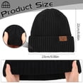 thumbnail image 3 of Bocaoying 2 Pack Warm Beanie Hat for Men Women, Unisex Warm Winter Caps Soft, Breathable & Cozy Stretchy Knitted Cuffed Cap, 3 of 7