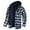 Black, variant on Autumn And Winter Men's Plaid Classic Fashion Casual Hooded Coats