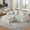 White, variant on Sailvan Modular Sectional Loveseat Cloud Sofa,Boneless Corduroy Couch with Non Slip Base,No Assembly L-Shape Sleeper Sofa for Small Spaces Black