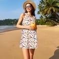 thumbnail image 3 of Easygdp Drink And Cocktail Glasses para Vestido Transpirable de Mujer, Vestido Suelto de Manga Corta con Pliegues y Bolsillos para el Verano, 3 of 7