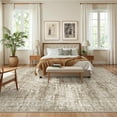 thumbnail image 3 of Roxstand Washable Rugs 9x12, Vintage Distressed Area Rugs for Living Room, Non Slip Accent Bedroom Rug (9'x12', Brown), 3 of 9